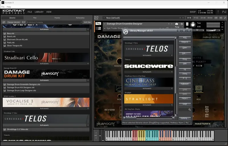 Установка Native Instruments - Kontakt 8.0.1 STANDALONE, VSTi, VSTi 3, AAX (x64) Portable by vkDanilov (Rev.1) [En]