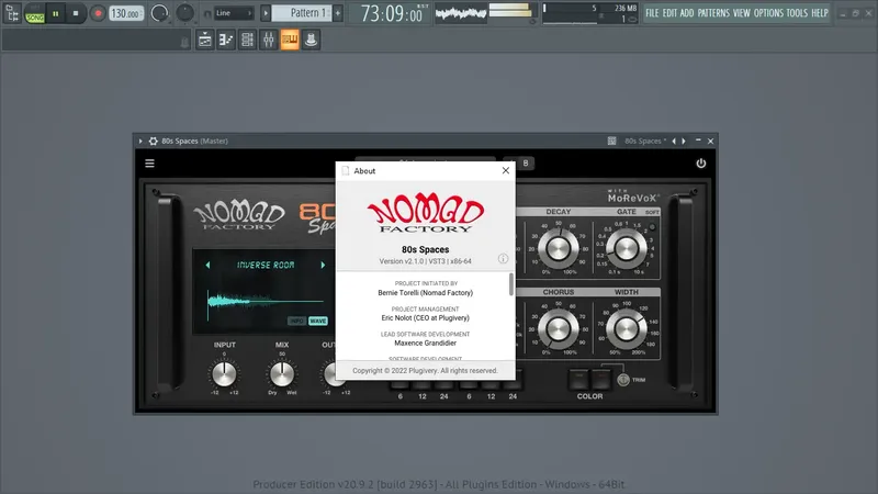 Установка Nomad Factory - 80s Spaces 2.1.0 VST, VST3, AAX (x64) [En]