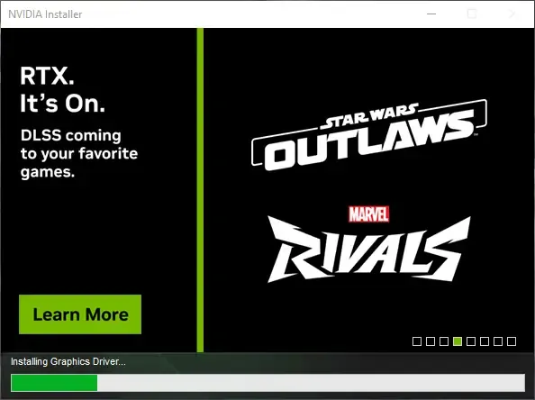 Установка NVIDIA GeForce Desktop Game Ready 555.99 WHQL + DCH [Multi Ru]