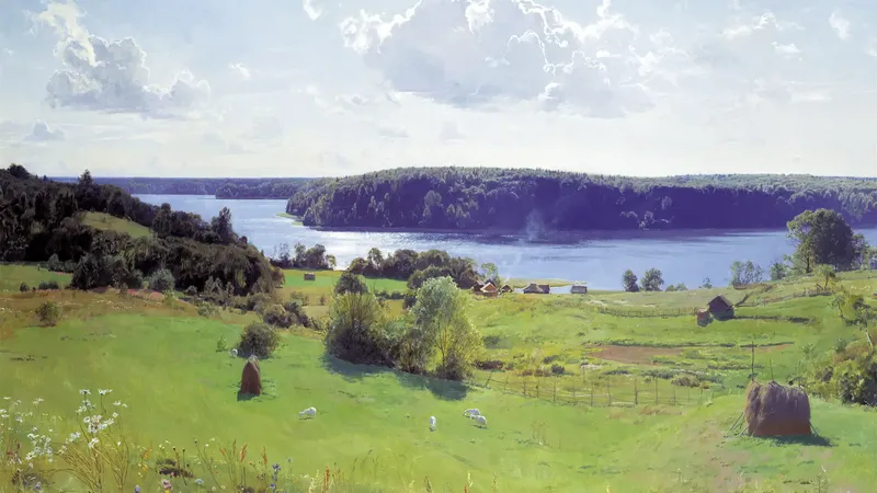 Установка Обои для рабочего стола - Пейзажи русских художников [1920x1080] [120 шт.] (2017) JPG