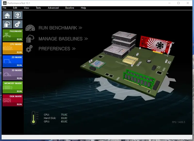 Установка PassMark PerformanceTest 10.1 Build 1006 RePack (& Portable) by elchupacabra [En]