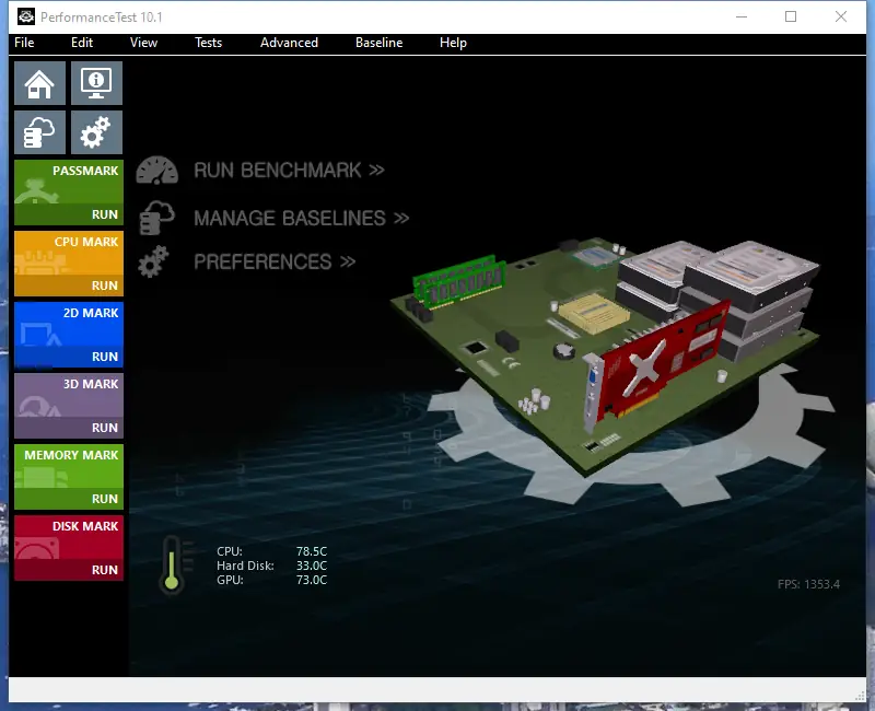 Установка PassMark PerformanceTest 10.1 Build 1007 RePack (& Portable) by elchupacabra [En]