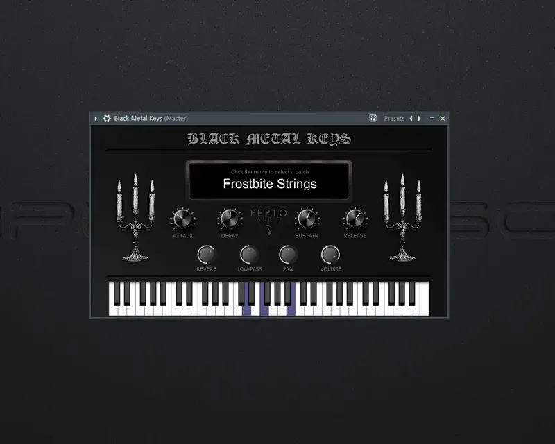 Установка Pepto Audio - Black Metal Keys 2.9.1 VSTi, VSTi 3 (x64) [En]