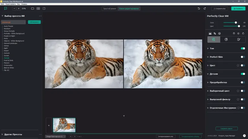 Установка Perfectly Clear WorkBench 4.8.0.2835 RePack (& Portable) by elchupacabra [Multi Ru]