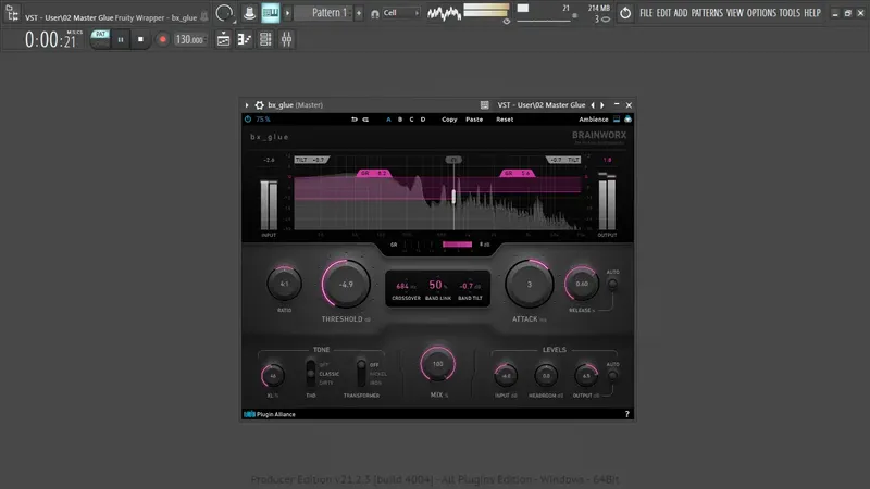 Установка Plugin Alliance & Brainworx - bx glue 1.0.1 VST, VST 3, AAX (x64) RePack by TCD [En]