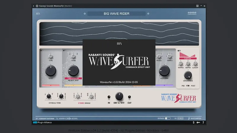 Установка Plugin Alliance - Karanyi Sounds Wavesufer 1.0.0 VST 3, AAX (x64) [En]
