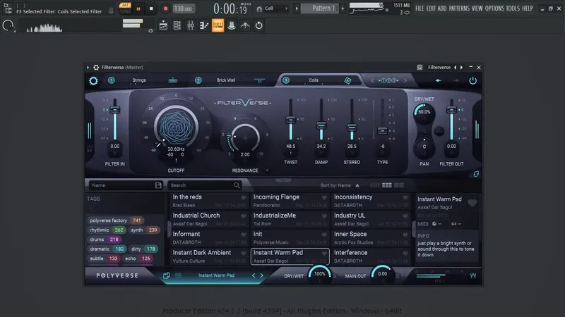 Установка Polyverse Music - Filterverse 1.0.1 VST, VST 3, AAX (x64) RePack by R2R [En]