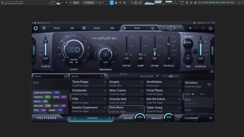 Установка Polyverse Music - Filterverse 1.2.1 VST, VST 3, AAX (x64) [En]