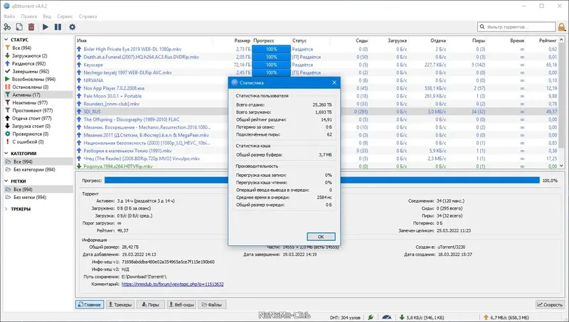 Установка qBittorrent 4.4.2 Portable by PortableApps + Themes [Multi Ru]