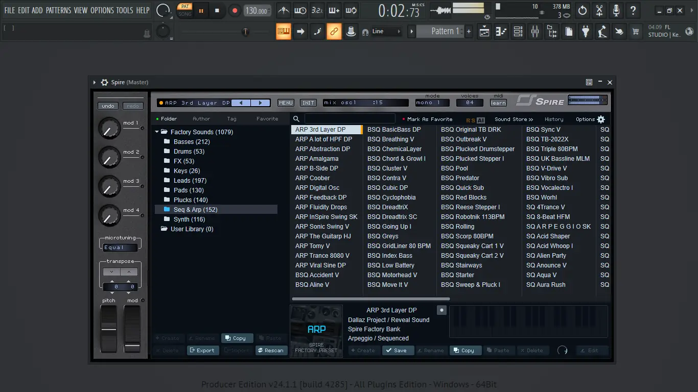 Установка Reveal Sound - Spire 1.5.17 VSTi, VSTi 3, AAX (x64) [En]