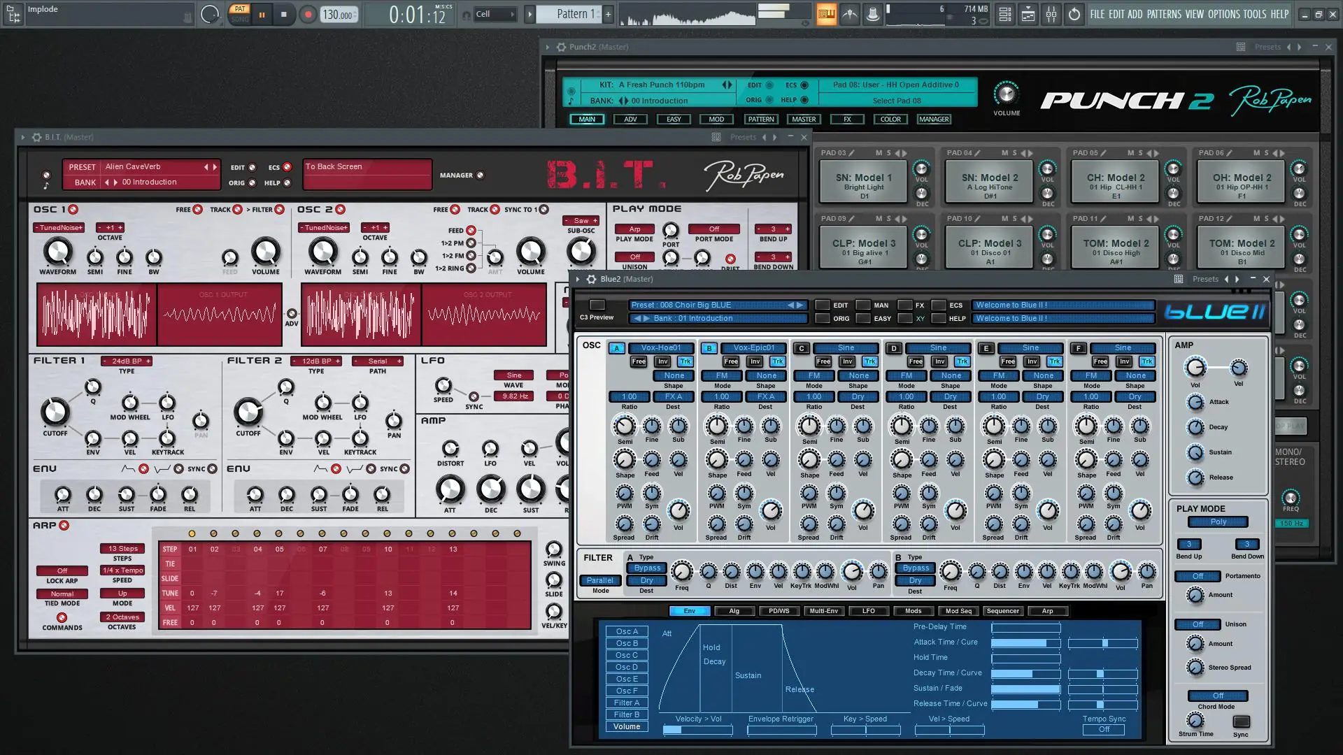 Установка Rob Papen - eXplorer 7.0.2 VST, VST 3, VSTi, VSTi 3, AAX (x64) [En]