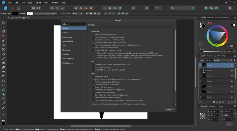 Установка Serif Affinity Designer 2.5.5.2636 Portable by 7997 [Multi]