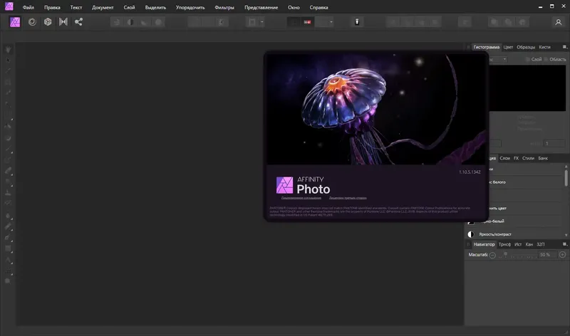 Установка Serif Affinity Photo 1.10.5.1342 RePack (& Portable) by elchupacabra [Multi Ru]
