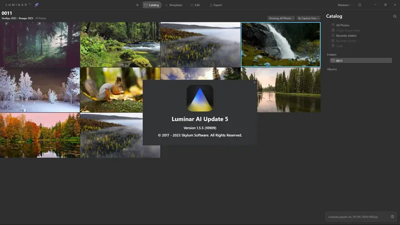 Установка Skylum Luminar AI 1.5.5.10909 RePack (& Portable) by elchupacabra [Multi]