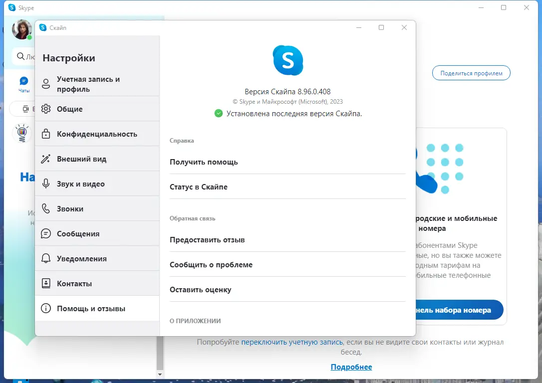 Установка Skype 8.96.0.408 RePack (& Portable) by elchupacabra [Multi Ru]