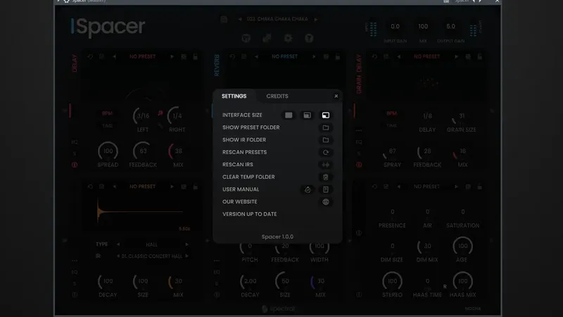 Установка Spectral Plugins - Spacer 1.0.0 VST, VST 3, AAX (x64) RePack by MOCHA [En]