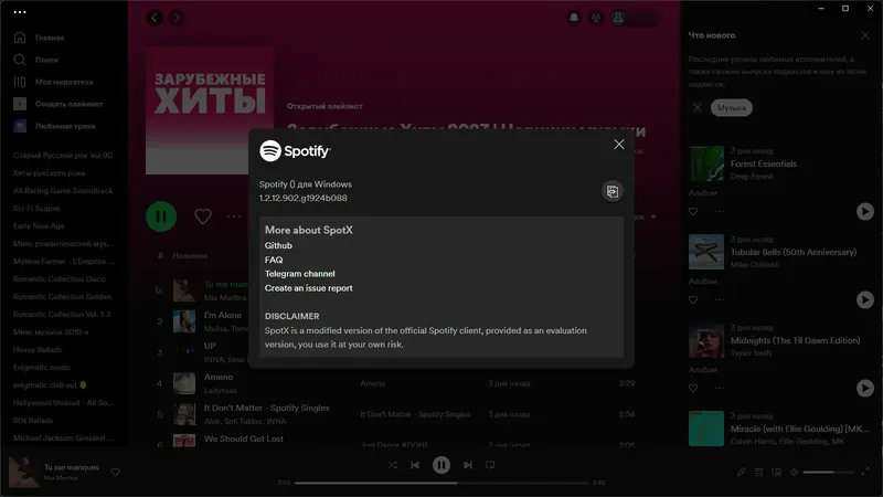 Установка Spotify 1.2.12.902 (Repack & Portable) by elchupacabra [Multi Ru]
