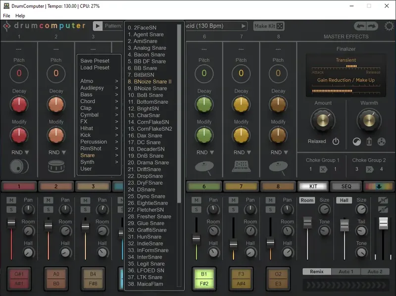 Установка Sugar Bytes - DrumComputer 1.2.8 Standalone, VSTi, VSTi 3, AAX RePack by TCD [En]