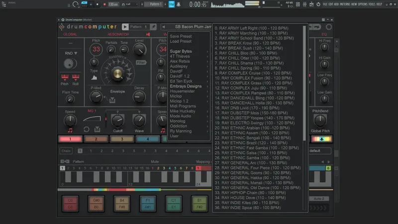 Установка Sugar Bytes - DrumComputer 1.3.4 Standalone, VSTi, VSTi 3, AAX (x64) RePack by TCD [En]
