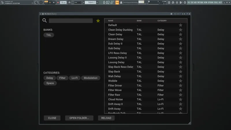 Установка Togu Audio Line - TAL-Dub-X 2.0.4 VST, VST 3, AAX, CLAP (x64) [En]