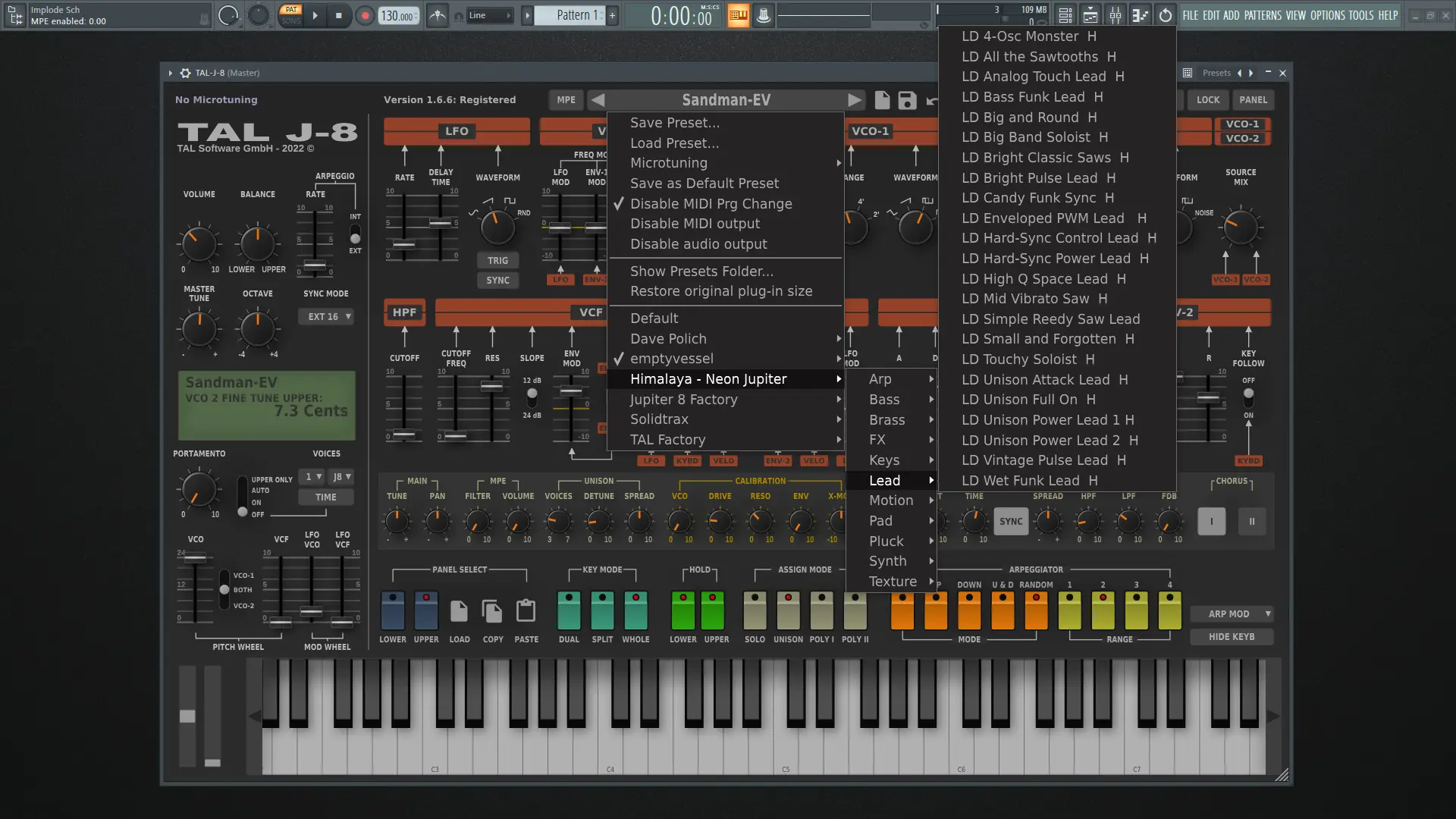Установка Togu Audio Line - TAL-J-8 1.6.6 VSTi, VSTi 3, AAX, CLAP (x64) [En]