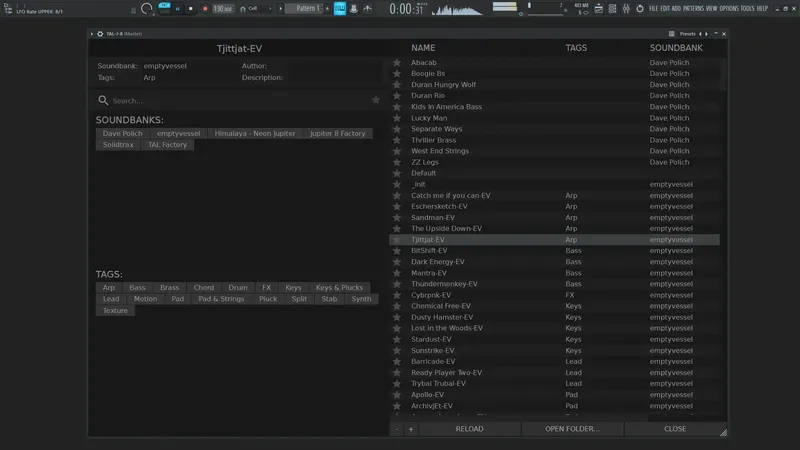 Установка Togu Audio Line - TAL-J-8 1.9.0 VSTi, VSTi 3, AAX, CLAP (x64) [En]