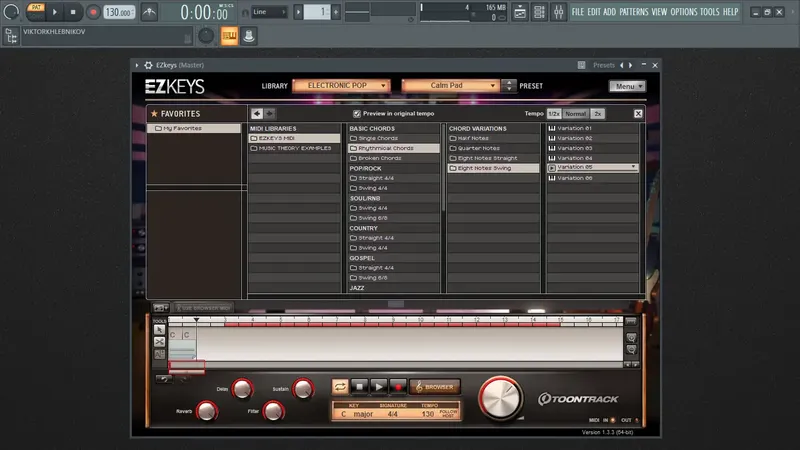 Установка Toontrack EZkeys Electronic Pop 1.0.0 STANDALONE, VSTi, AAX (x86 x64)