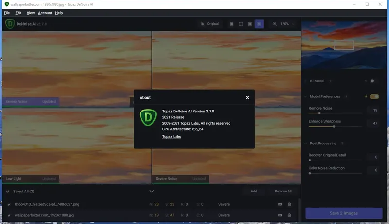 Установка Topaz DeNoise AI 3.7.0 RePack (& Portable) by elchupacabra [En]