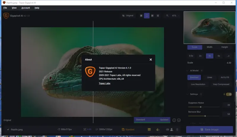 Установка Topaz Gigapixel AI 6.1.0 RePack (& Portable) by elchupacabra [En]