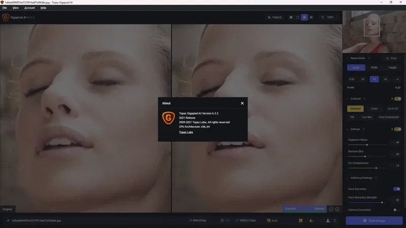 Установка Topaz Gigapixel AI 6.3.3 RePack (& Portable) by elchupacabra [En]
