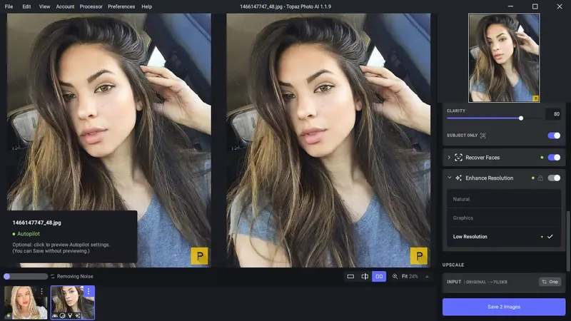 Установка Topaz Photo AI 1.1.9 (x64) Portable by 7997 [En]