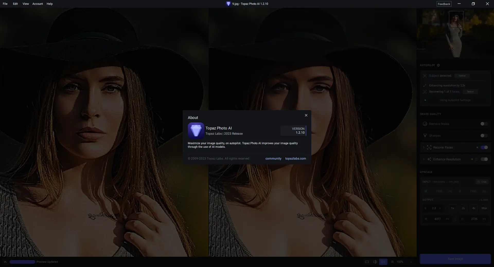 Установка Topaz Photo AI 1.2.10 RePack (& Portable) by TryRooM [En]