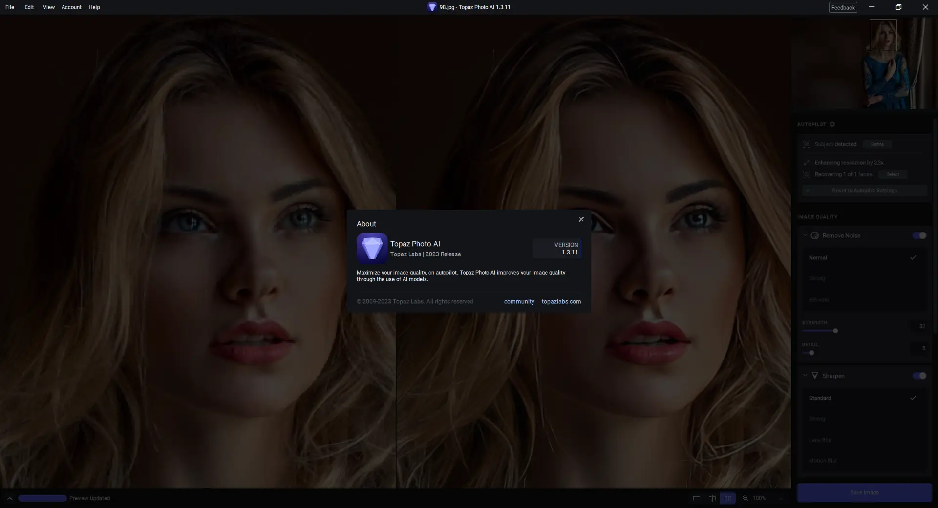 Установка Topaz Photo AI 1.3.11 RePack (& Portable) by TryRooM [En]