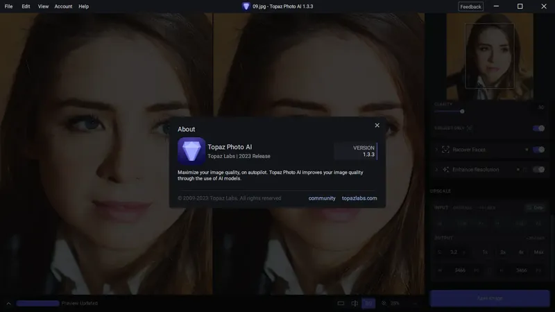Установка Topaz Photo AI 1.3.3 RePack (& Portable) by elchupacabra [En]