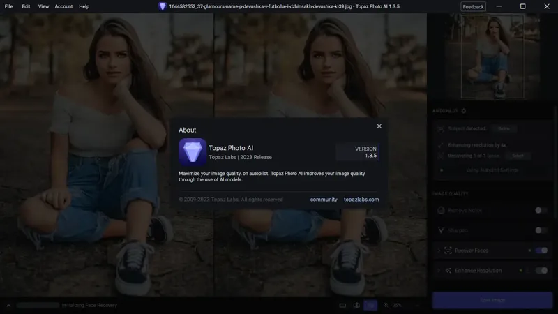 Установка Topaz Photo AI 1.3.5 RePack (& Portable) by elchupacabra [En]