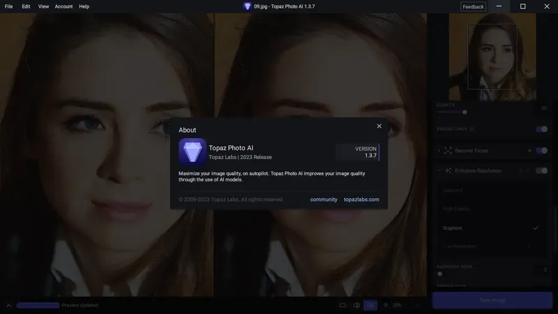 Установка Topaz Photo AI 1.3.7 RePack (& Portable) by elchupacabra [En]