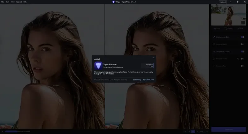 Установка Topaz Photo AI 1.4.0 RePack (& Portable) by TryRooM [En]