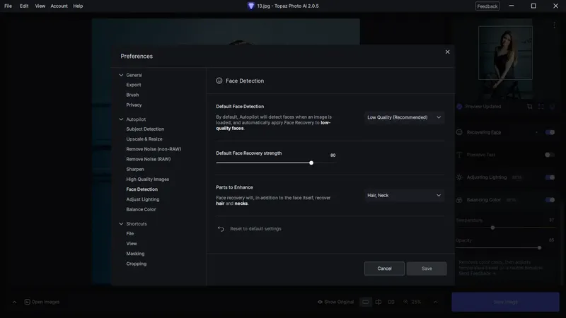 Установка Topaz Photo AI 2.0.5 (x64) Portable by conservator [En]