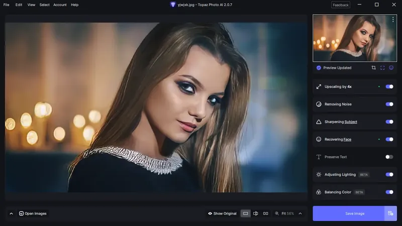 Установка Topaz Photo AI 2.0.7 (x64) Portable by 7997 [En]