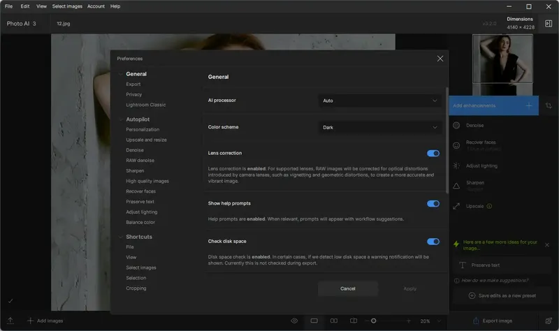 Установка Topaz Photo AI 3.2.0 Portable by conservator [En]
