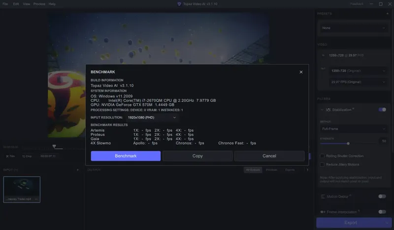 Установка Topaz Video AI 3.1.10 (x64) Portable by 7997 [En]
