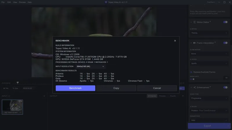 Установка Topaz Video AI 3.1.11 (x64) Portable by 7997 [En]