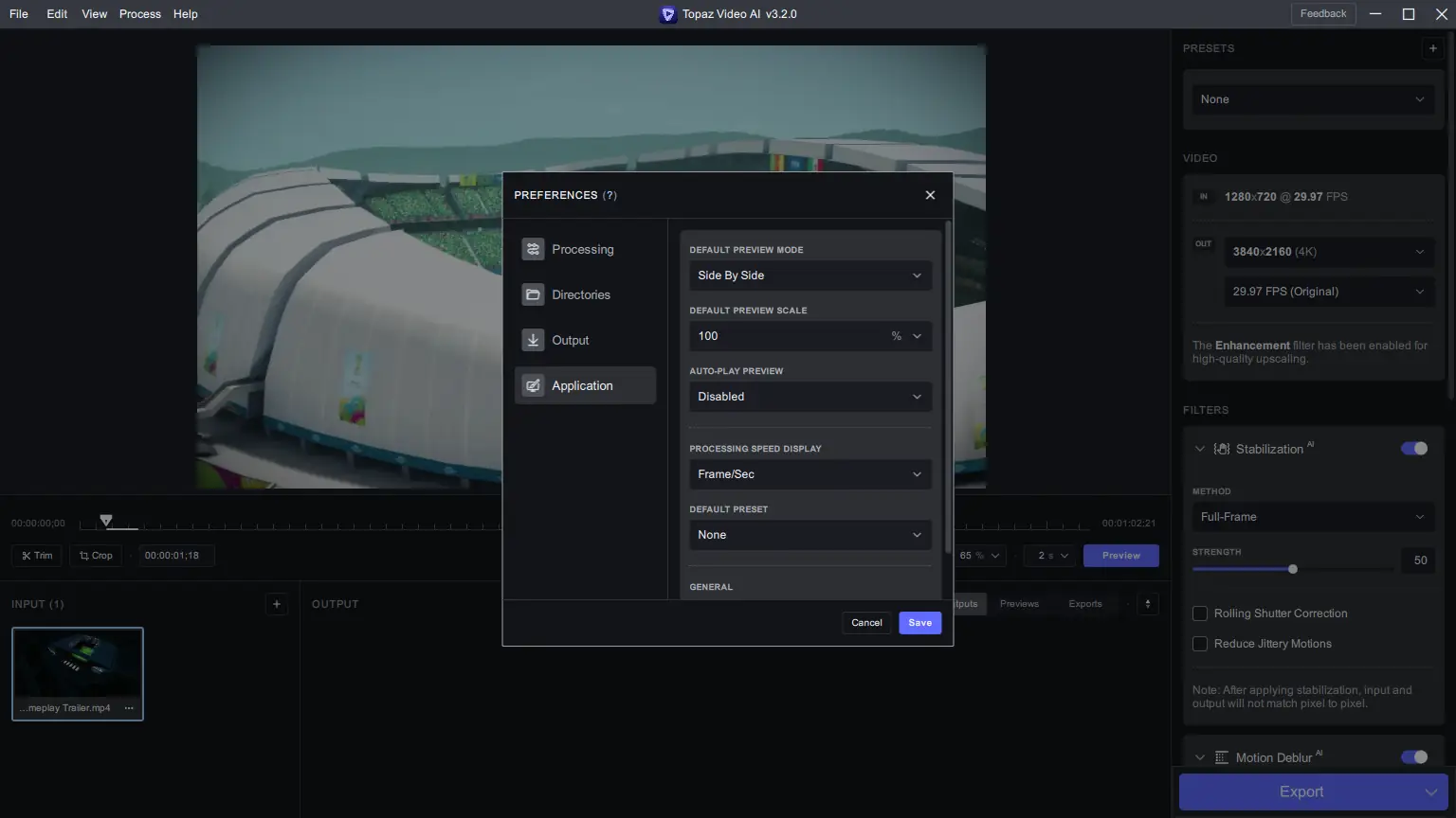 Установка Topaz Video AI 3.2.0 (x64) Portable by 7997 [En]