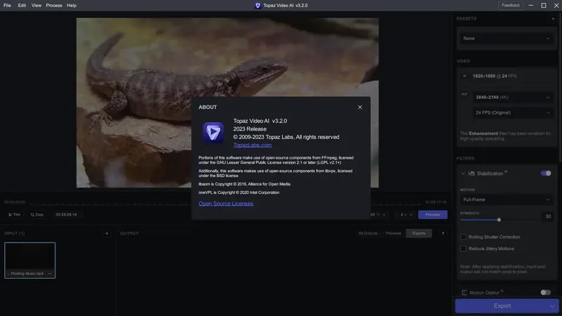 Установка Topaz Video AI 3.2.0 (x64) RePack (& Portable) by elchupacabra [En]