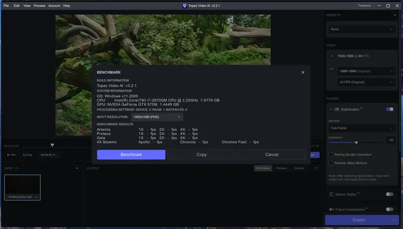 Установка Topaz Video AI 3.2.1 (x64) Portable by 7997 [En]