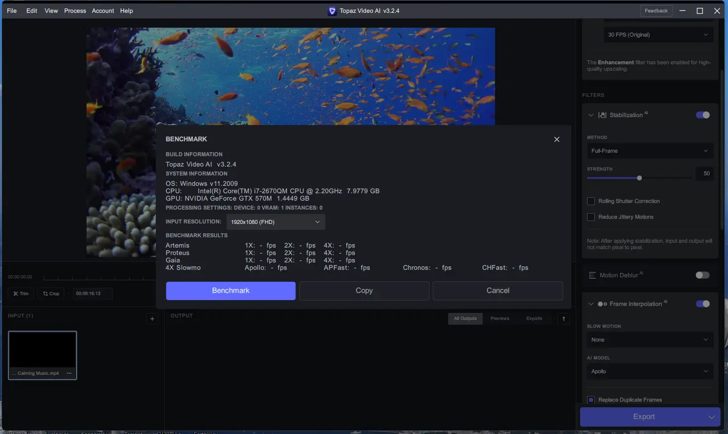 Установка Topaz Video AI 3.2.4 (x64) Portable by 7997 [En]
