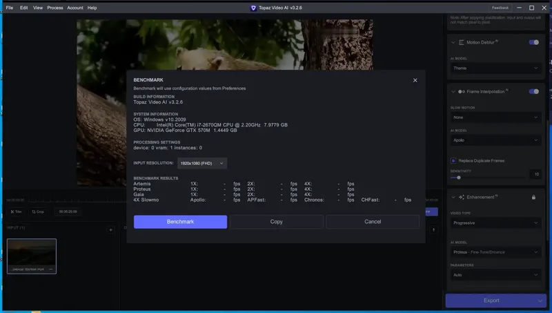 Установка Topaz Video AI 3.2.6 (x64) Portable by 7997 [En]