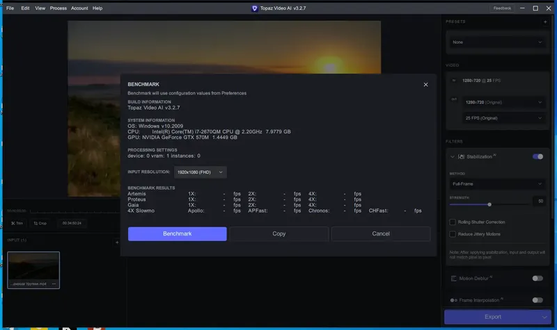 Установка Topaz Video AI 3.2.7 (x64) Portable by 7997 [En]