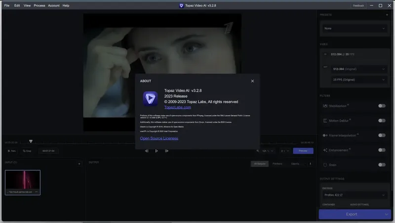 Установка Topaz Video AI 3.2.8 RePack (& Portable) by TryRooM [En]