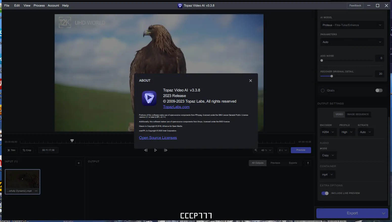 Установка Topaz Video AI 3.3.8 RePack (& Portable) by elchupacabra [En]